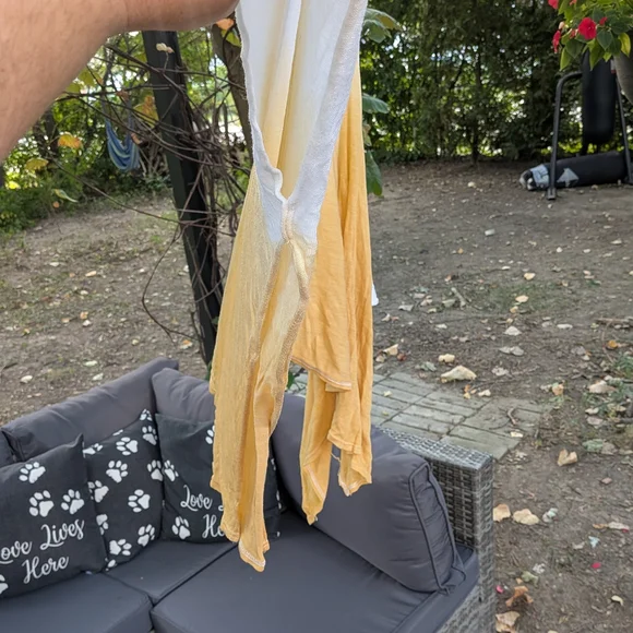 Lane Bryant White and Yellow Tunic Top - Picture 3 of 5